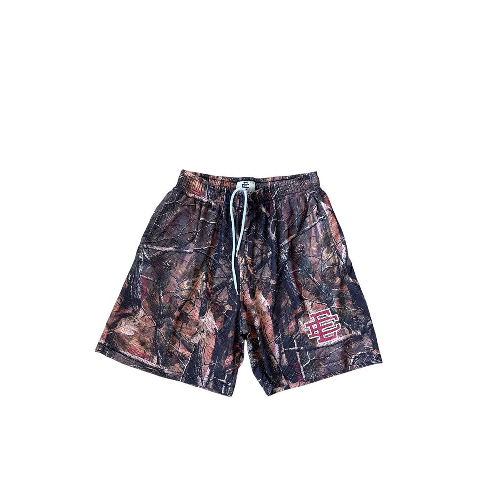 Eric Emanuel EE Mesh Shorts Mens Small Camo Camouflage Basketball Streetwear